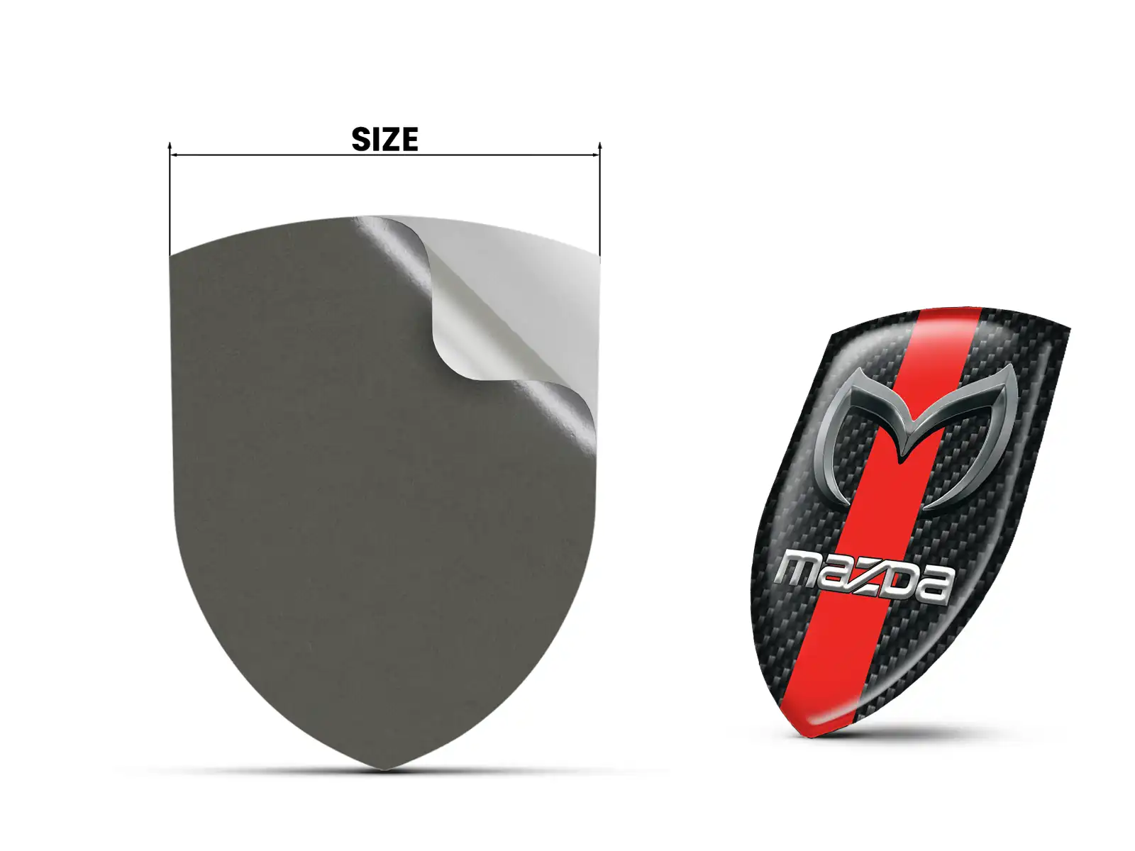 Mazda Waterproof Sticker Label Style Stylish Customizable